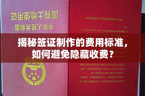 黄龙揭秘签证制作的费用标准，如何避免隐藏收费？