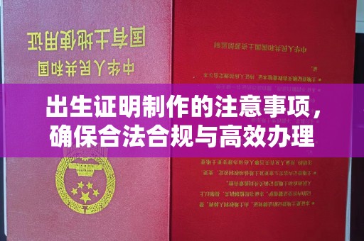 黄龙出生证明制作的注意事项，确保合法合规与高效办理